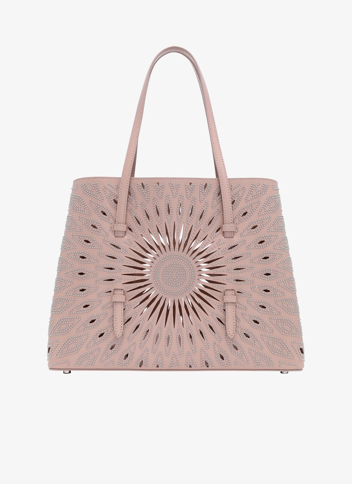 MINA MEDIUM CUIR LUX CERAMIQUE SABLE ALAÏA SABLE  MINA MEDIUM CUIR LUX CERAMIQUE SABLE